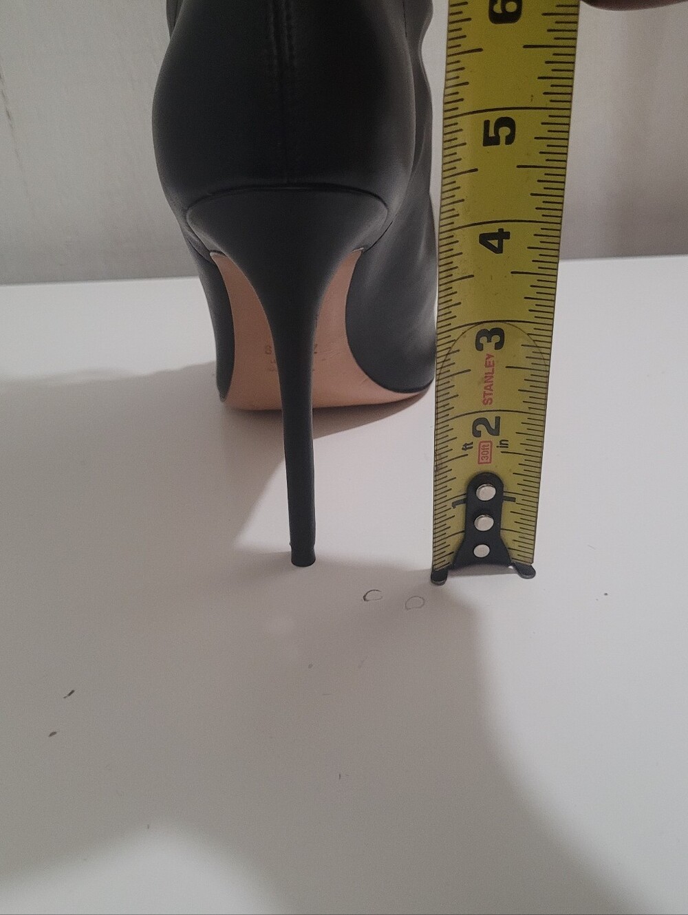 SCHUTZ Black Leather Lace-Up Pointed-Toe Boots - Picture 3 of 4